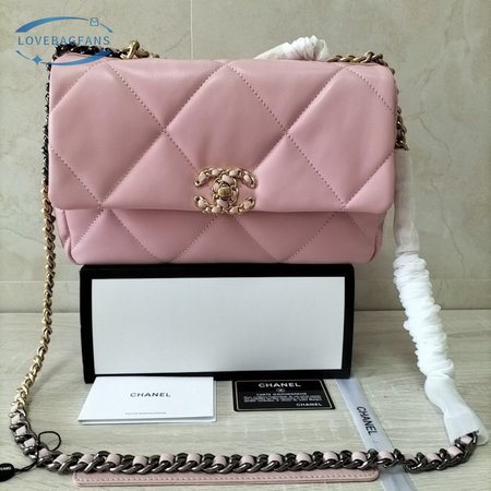 Chanel 19 Handbag Number AS1160 Pink 26cm