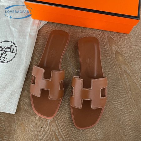 Hermes Oran Leather Sandals