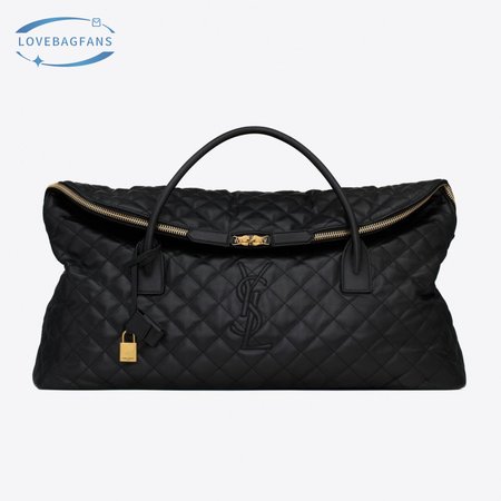 Saint Laurent Es Giant Travel Bag In Quilted Leather