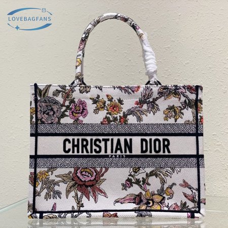 Dior Medium Dior Tote Bag Embroidered