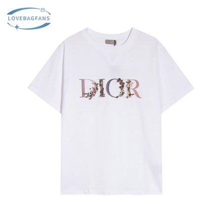 Dior Floral Logo T-shirt Men's White