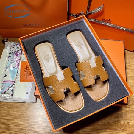 Hermes Open Toe Casual Style Plain Leather Sandal