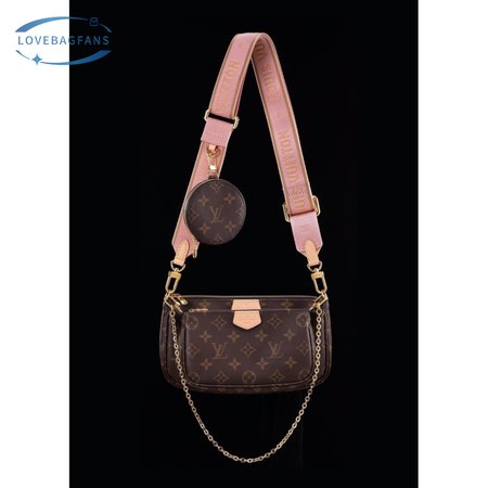 multi pochette accessoires monogram rose clair