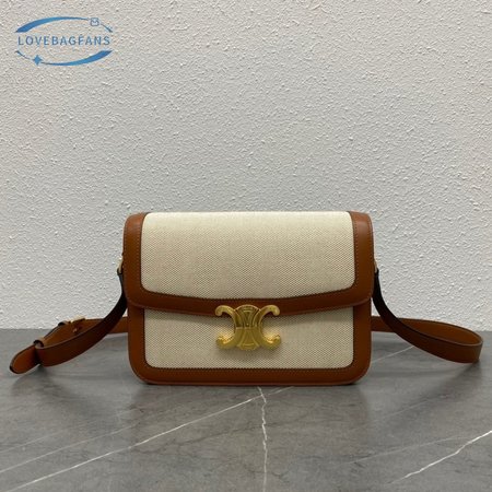 Celine Triomphe Bag Medium Canvas Tan/Brown