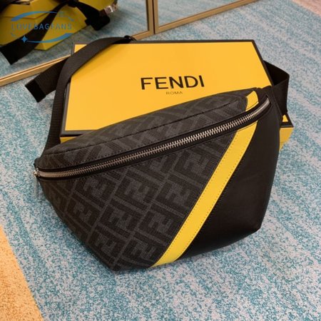 Fendi Belt Bag Gray Fabric Belt Bag