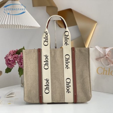 Chloe Large Woody Tote Bag