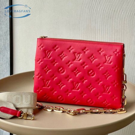 coussin bag monogram embossed lambskin pm