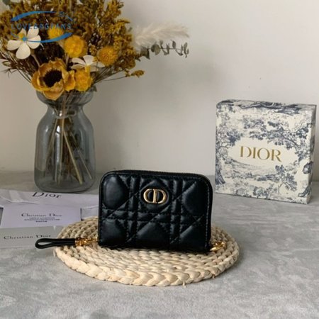 Dior Caro Compact Zipped Wallet