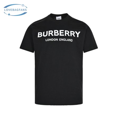 Burberry Street Style Plain Cotton Short Sleeves Logo Luxury T-Shirts