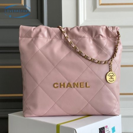 Chanel Calfskin Quilted Chanel 22 Rose Clair