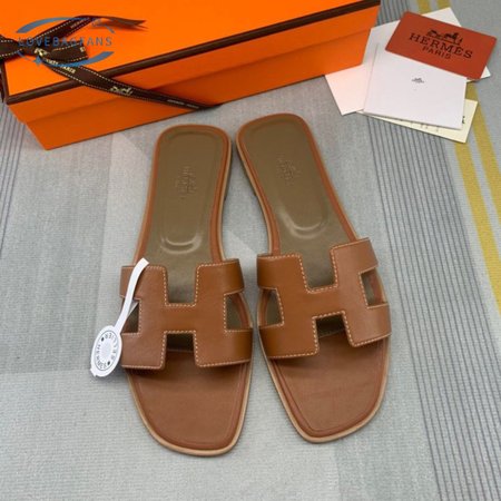 Hermes Oran Leather Mules