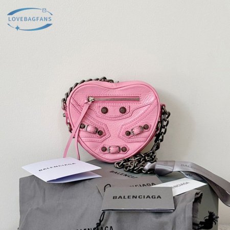 Balenciaga Le Cagole Heart Mini Bag In Pink 5812