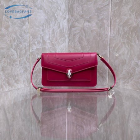 Bvlgari Serpenti Forever East-West Shoulder Bag Red 292525