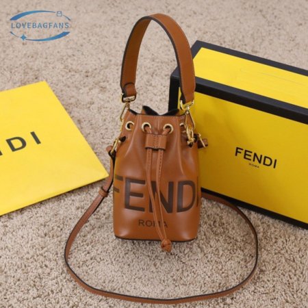 Fendi Mon Tresor Brown Leather Mini-Bag 8BS010AC9LF0QVK