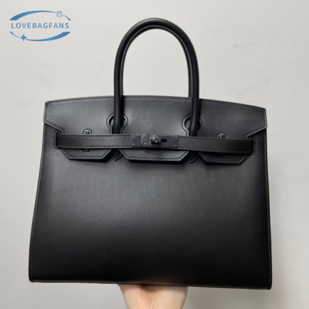 Hermes Birkin 35cm SO Black Box Black Hardware