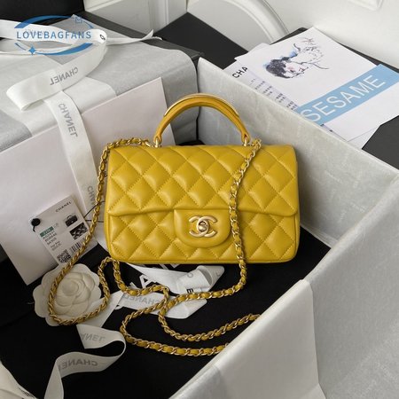 Chanel Mini CF Handle AS243?1 Yellow