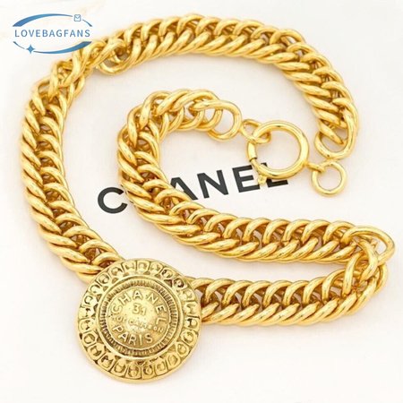 Chanel 31 Rue Cambon CC Coin Charm Choker Necklace 16 Gold Tone