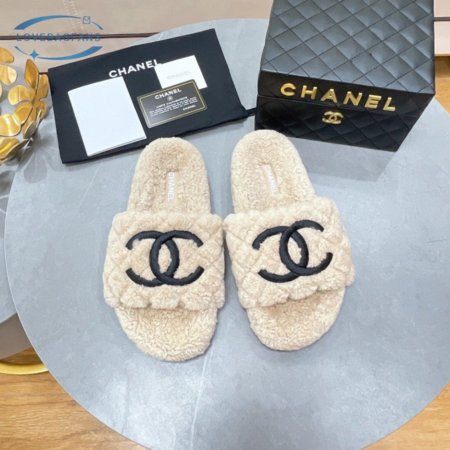 Chanel Lambswool Slippers 35-40