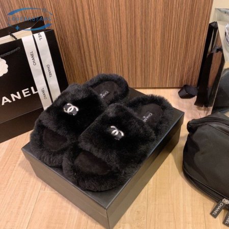 Chanel Slippers Black 34-40