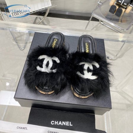 Chanel Slippers Black 35-40