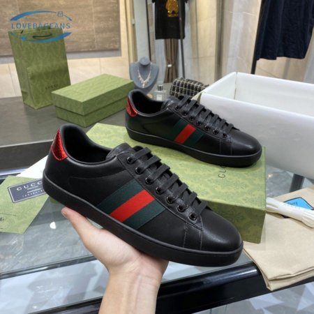 Gucci Ace Leather Sneaker Black Leather 35-44