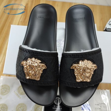 Versace Palazzo Slides Black 35-46