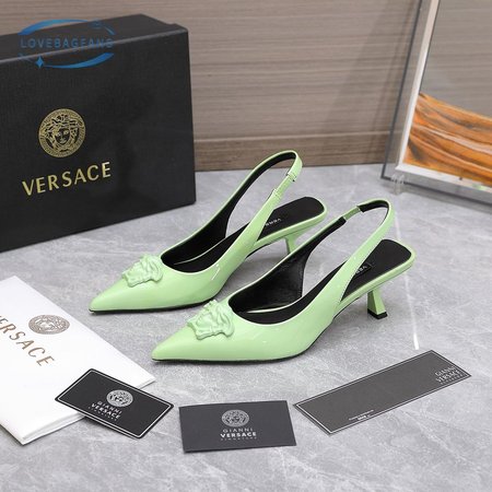 Versace La Medusa Slingback Pumps Green 34-42